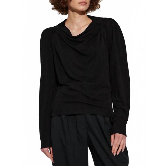 NEW IRO kaola long sleeve top in black